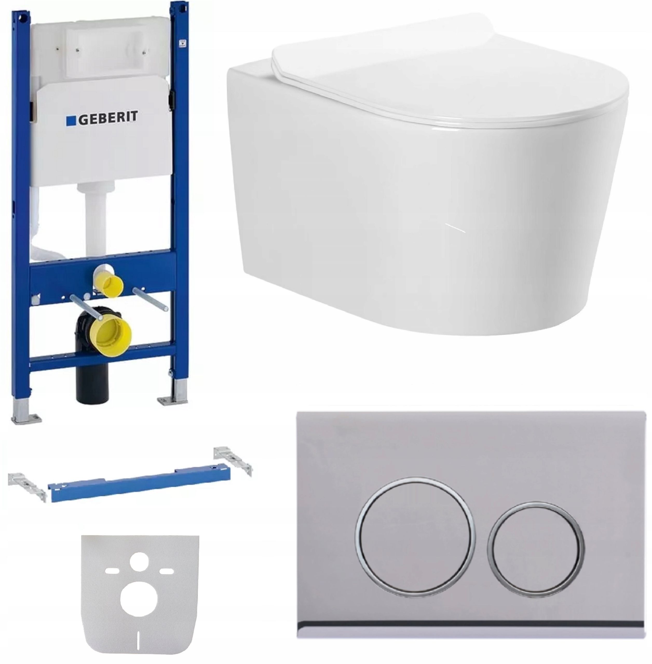  Wc rāmja komplekts geberit + atslēga + tualetes pods melns matēts + dēlis w/o+fresh