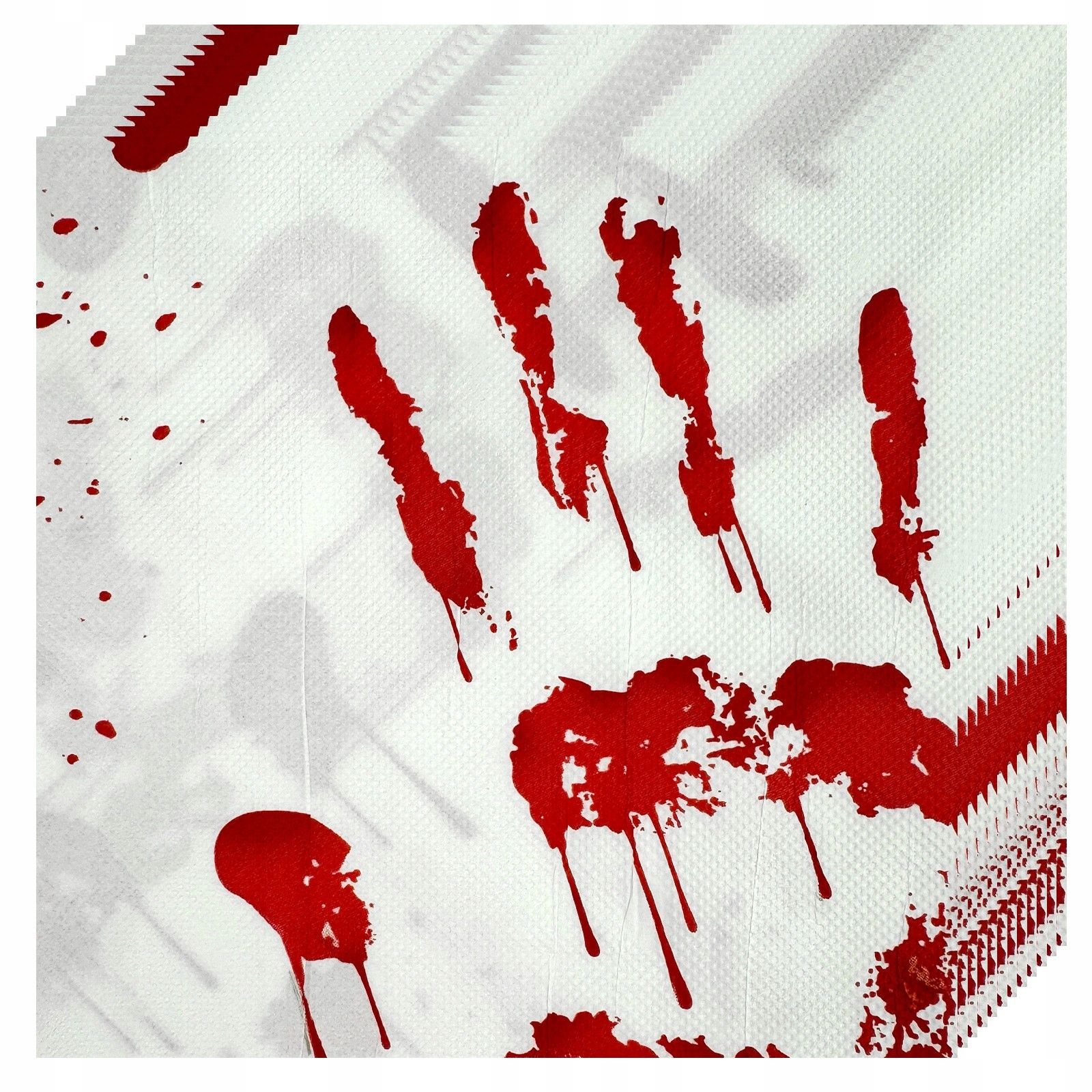  Slamky halloween krwawa dlaň papier krv 6 ks