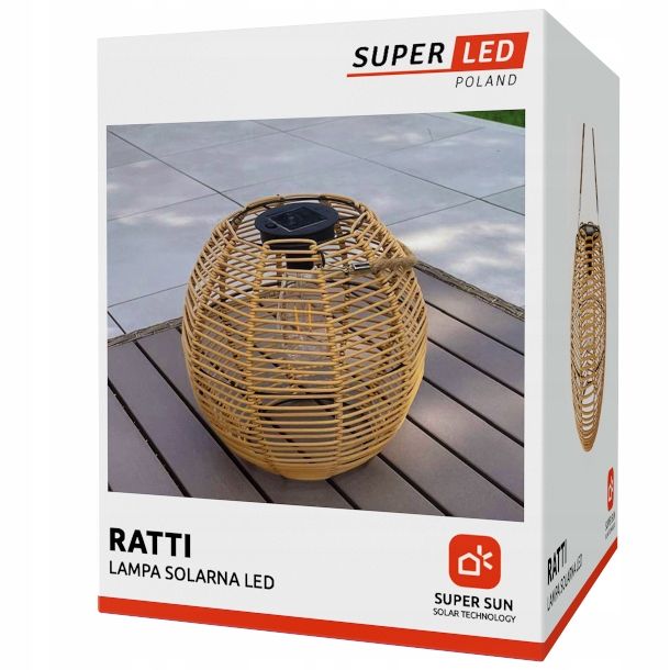  Wiederaufladbare solarlampe garten laterne led hängend rattan lampe boho