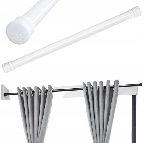  Retractable rod shower for clothes telescopic cornice non-invasive