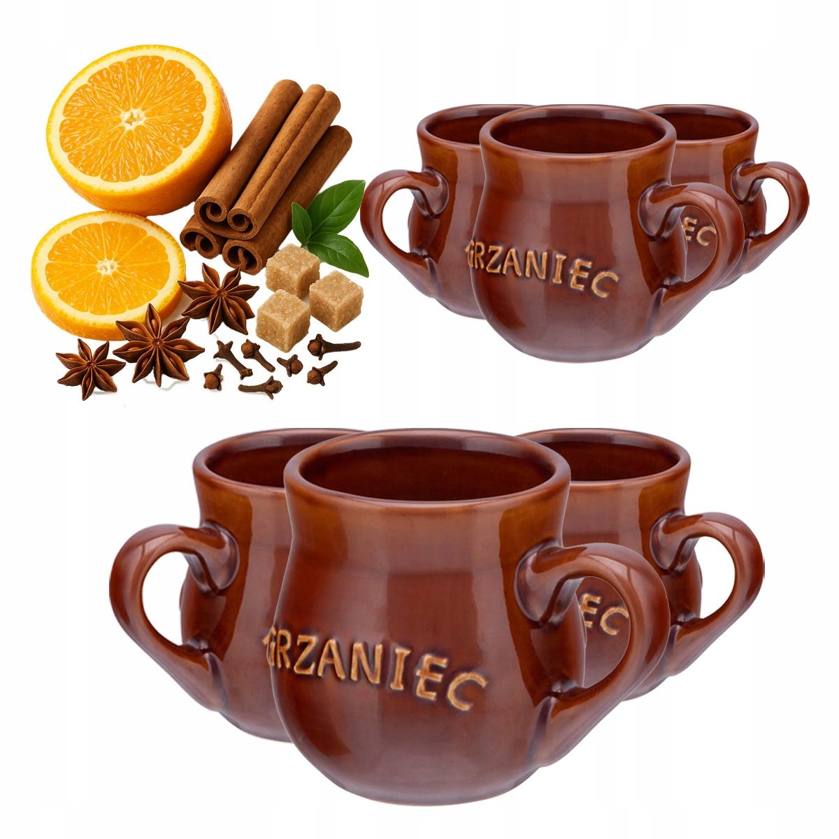  Tassen mit nach gehör für glühwein wein i bier keramik altom design 250 ml 6 pcs.