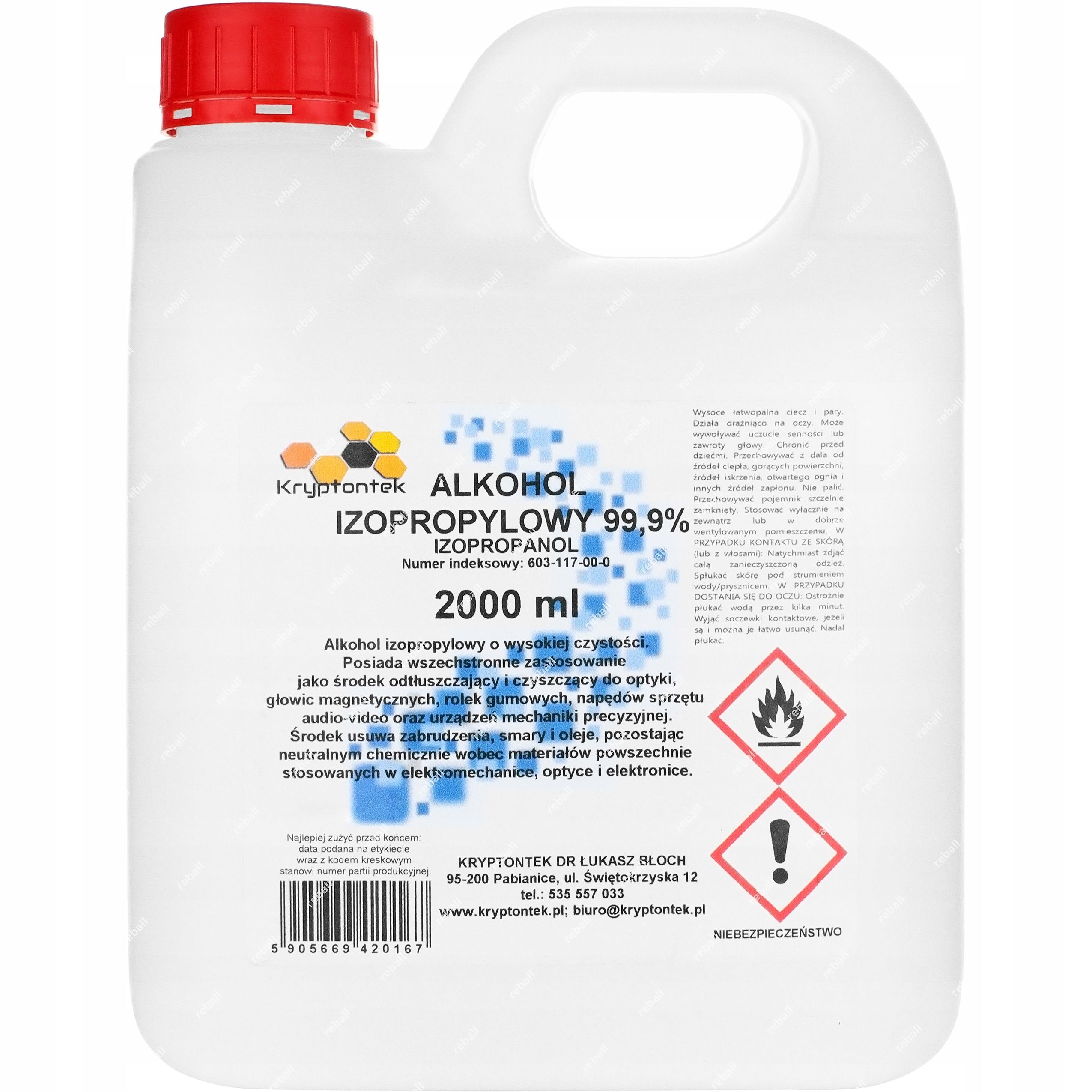  Ethyl alcohol 96% alcohol 2l+1l disinfection