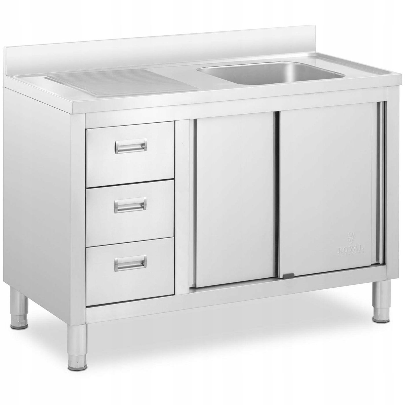  Skříň 100cm s umyvadlem royal catering rc-iks09
