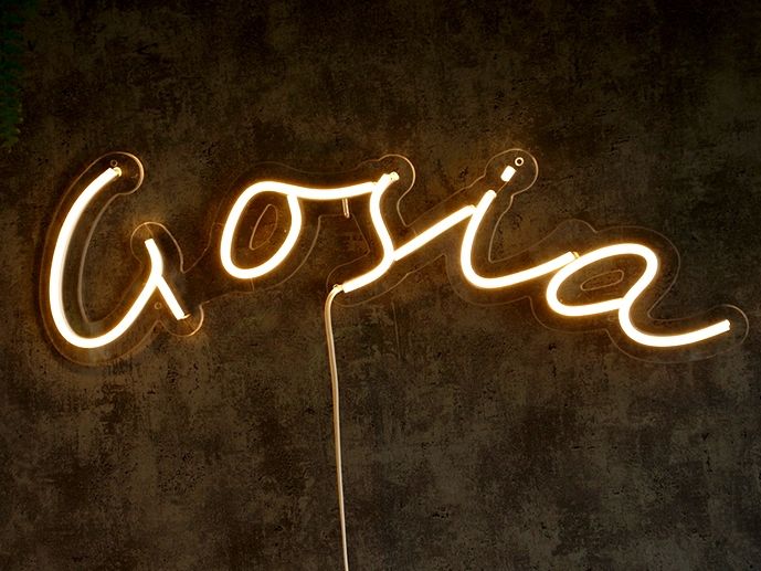  Nbzjanekkk neon led uz sienas ar barošanas avotu janekkk 49x13cm poļu ražojums