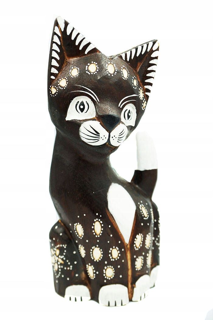  Katze kätzchen holzfigur wunderschön einzigartig dekoration oder geschenk 30cm