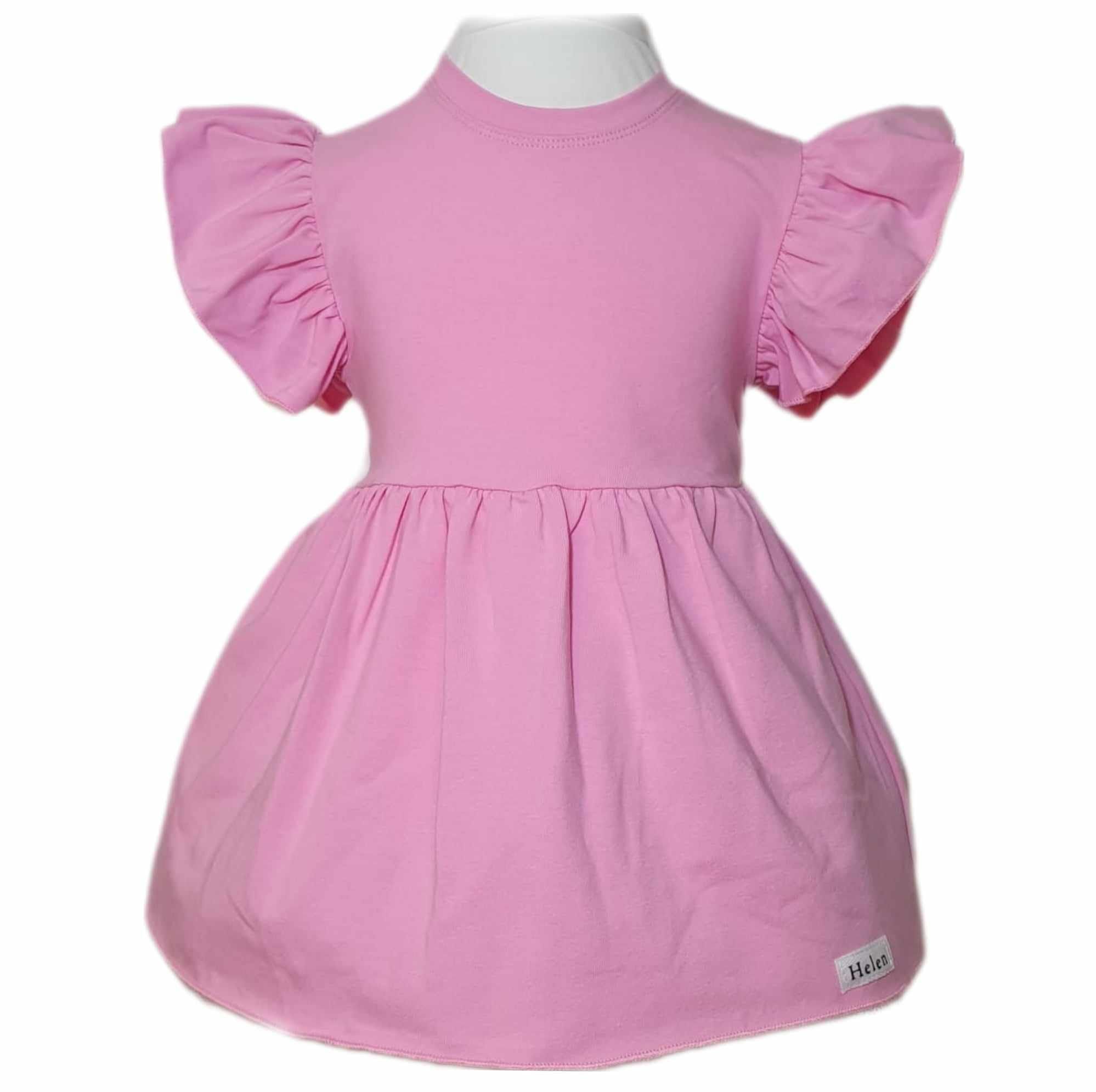  Sommertunika rosa für mädchen baumwolle