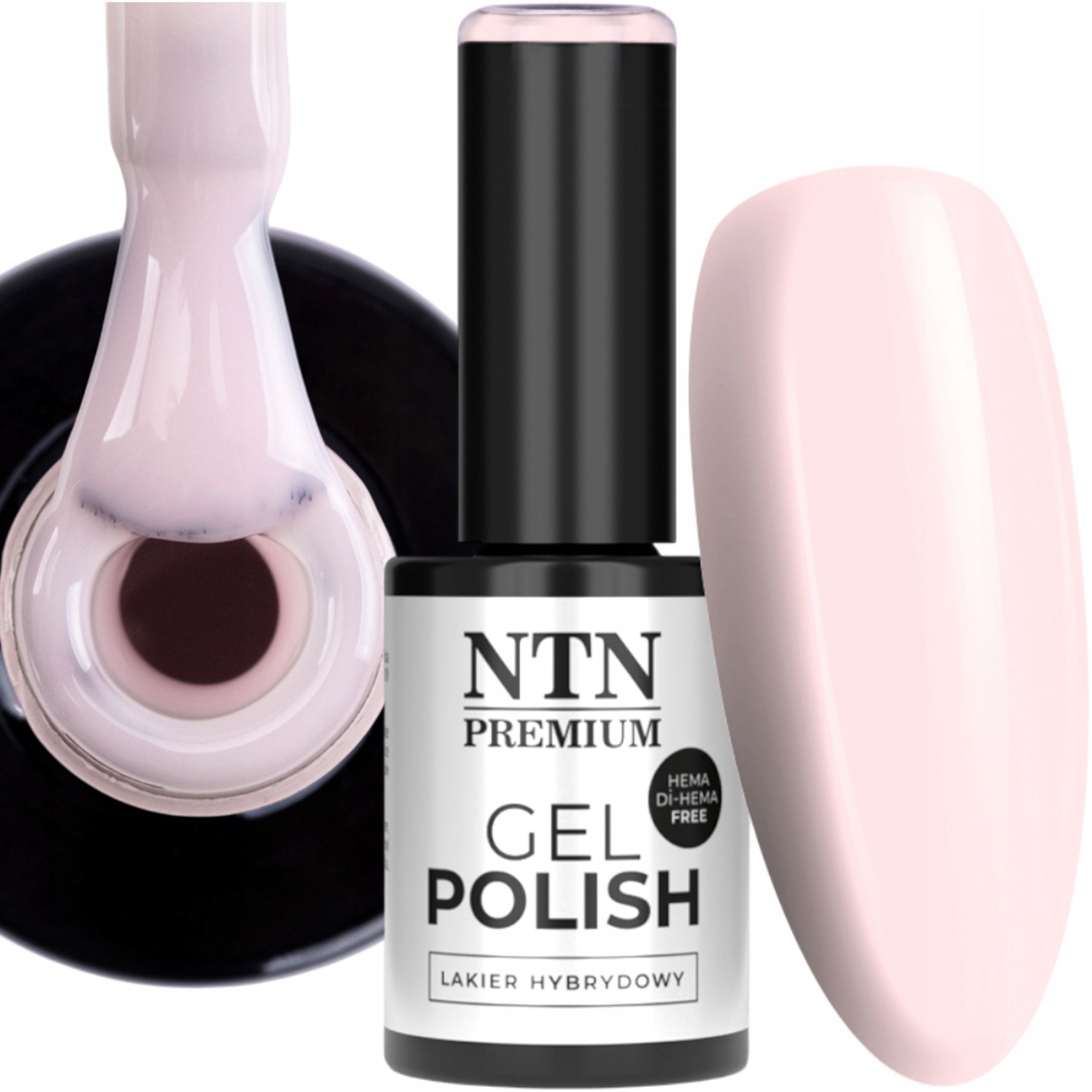  Hibrīda nagu laka ntn 5g splash balts white sniega balts nr123