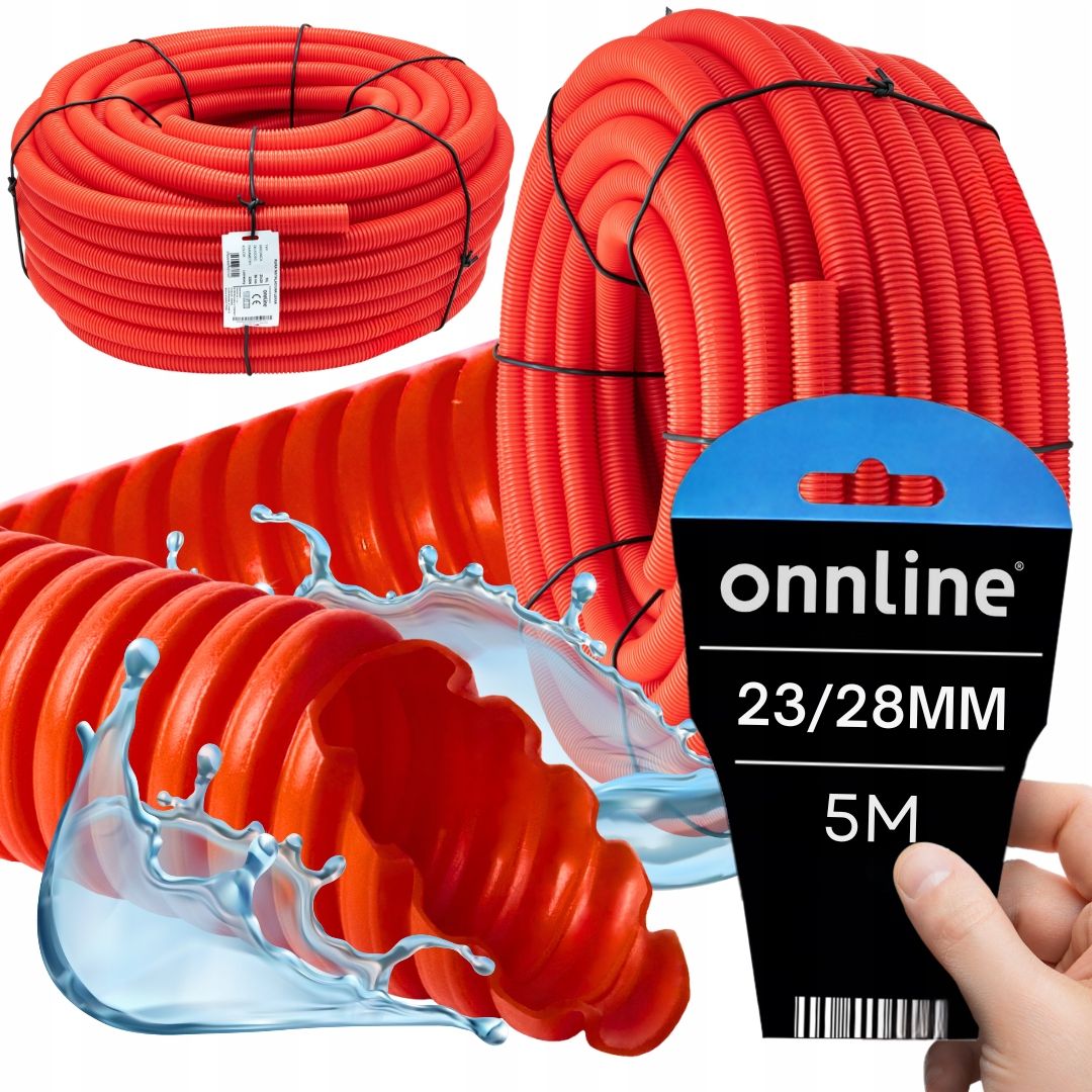  Podzemní kabelové vedení kabel vlnitá ochranná trubka ziemna hd-pe 320n 18/22mm 25m