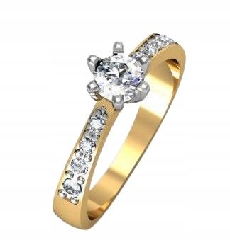  Lieliski gredzens ar izcili 0,44 ct -50% id