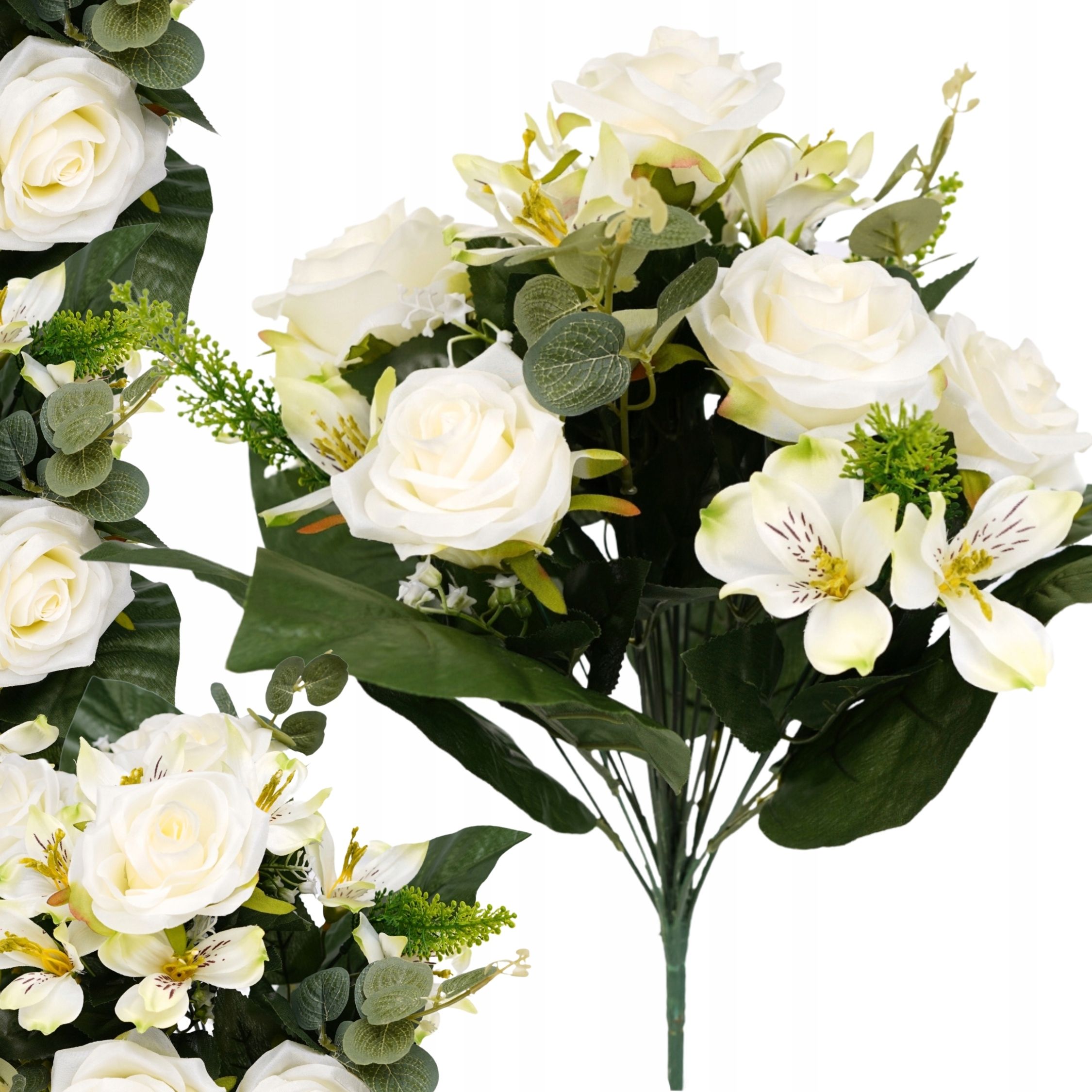  Mākslīgais zieds orhideja zars dekoratīvs rotājums florists pik 62cm