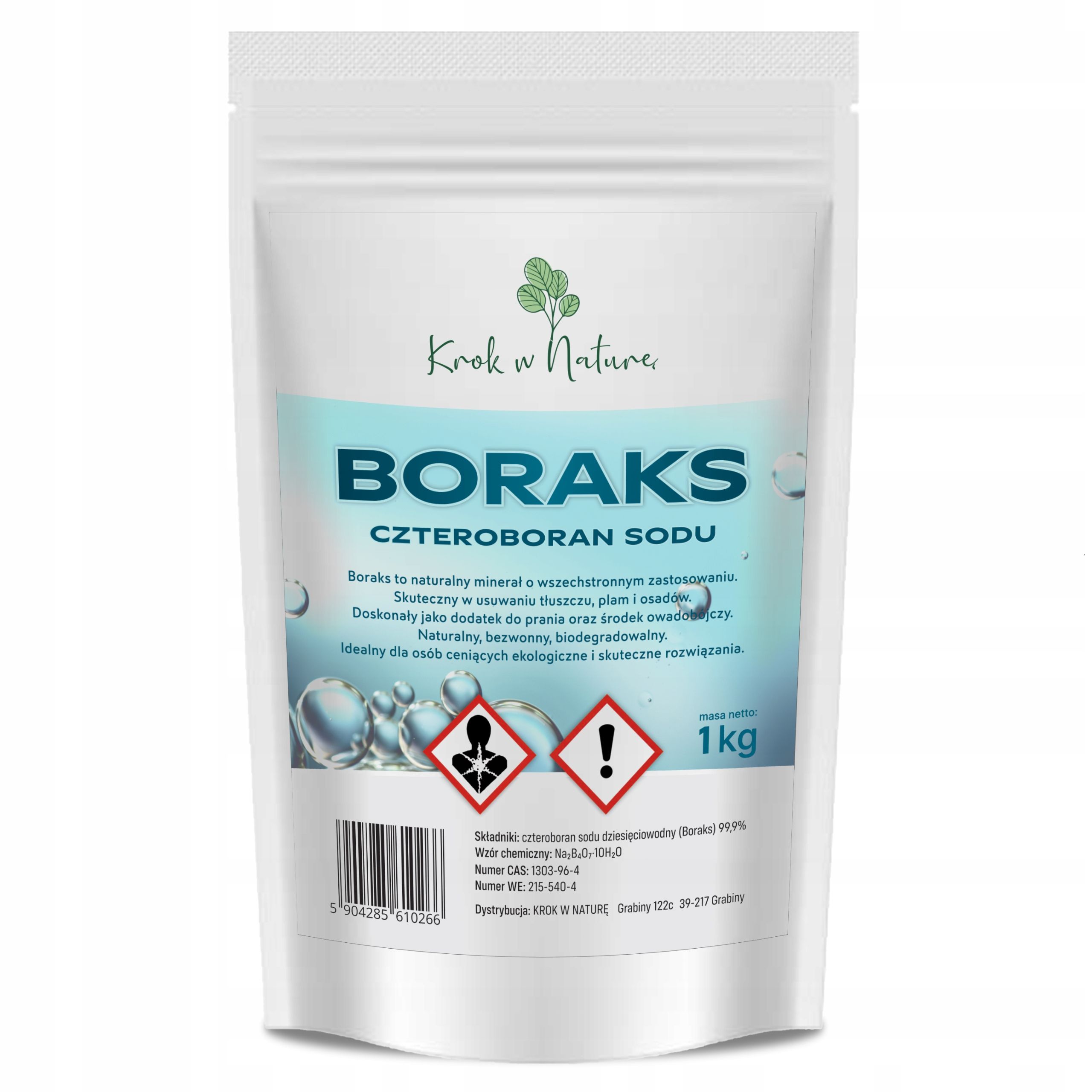  Tetraboritan sodný dekahydrát borax kvalitu boraks čistý czda 99,9% 5kg