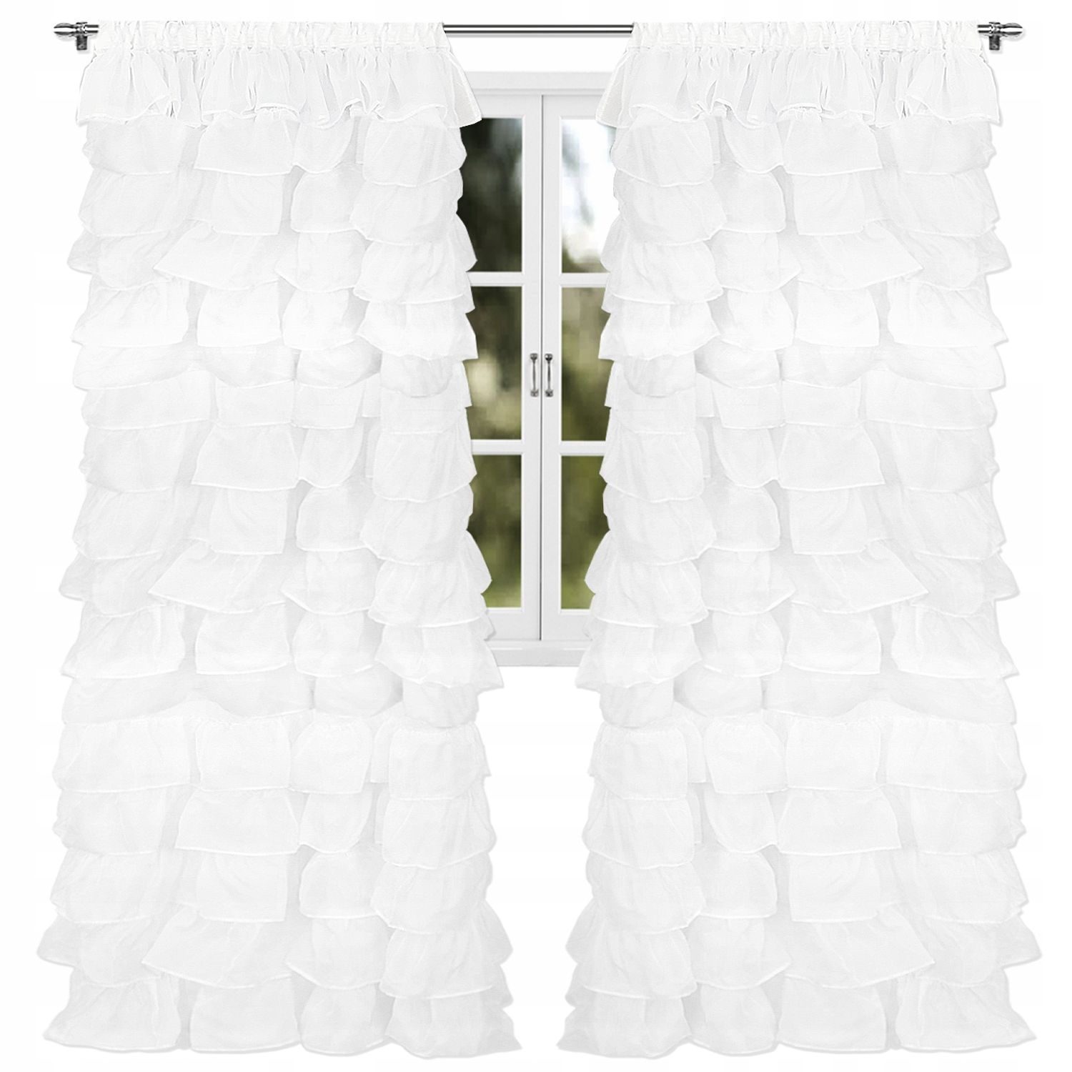 Klasikinė vualio užuolaida 145 cm x 250