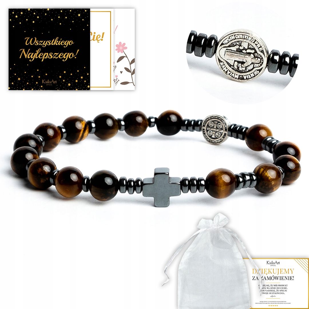  Rosary bracelet with crossword clue from natural stones cross agate dragoon