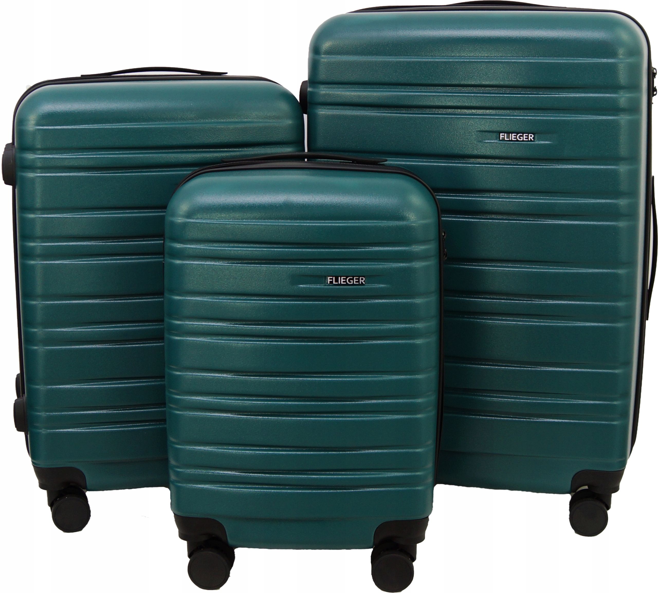  Reisekoffer garnitur koffer 3in1 gravitt 8844 polycarbonat hart