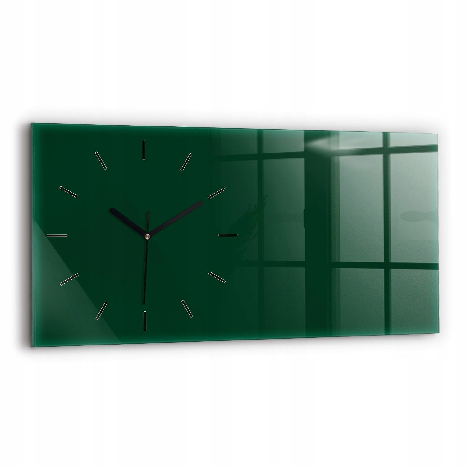  Apaļa pulkstenis glāze dekoratīvs ar grafikas krāsu zaļš fi30 cm