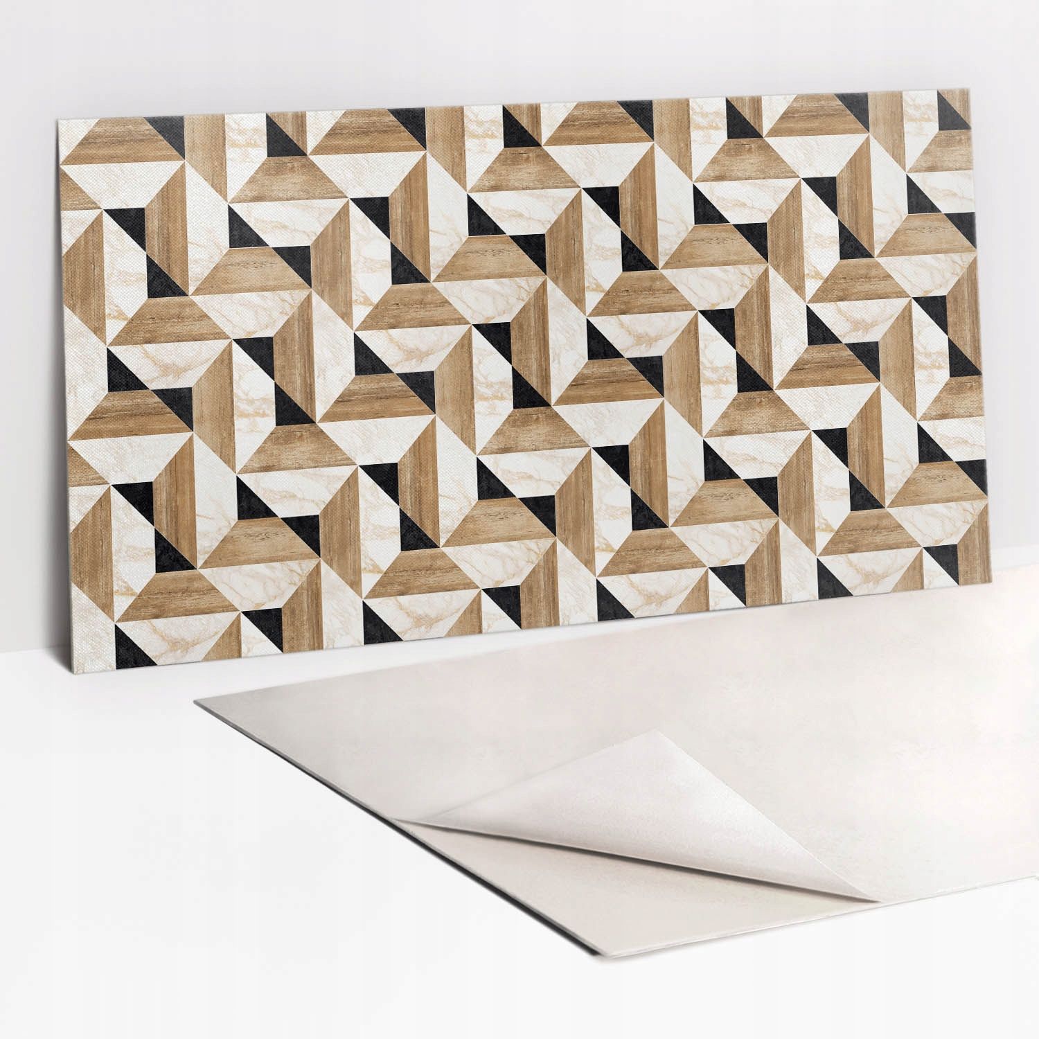  Sticky vinyl panels wall mounted waterproof stone texture 100x50 cm