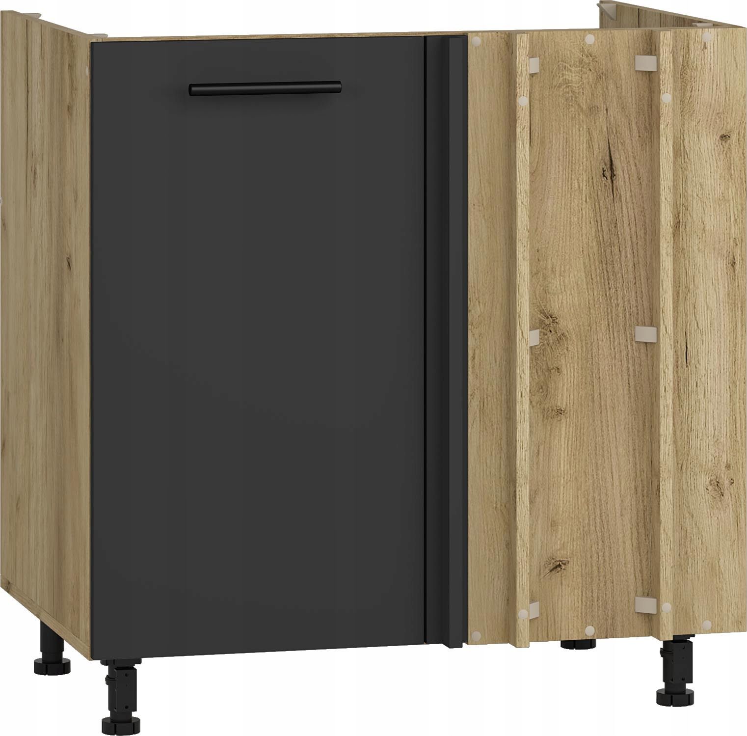  Eckunterschrank armatur für küche unter der spüle dab craft anthrazitfarbe vento dkn-100/82