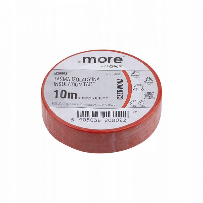  Biela elektrická páska 10m 15 mm x 0,13 mm pvc more valec samozhášavý pevný