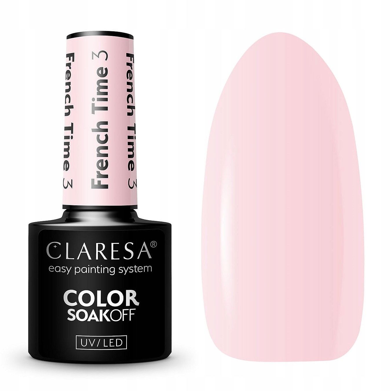  Claresa hübriid küünelakk burgundia glitter pink 554