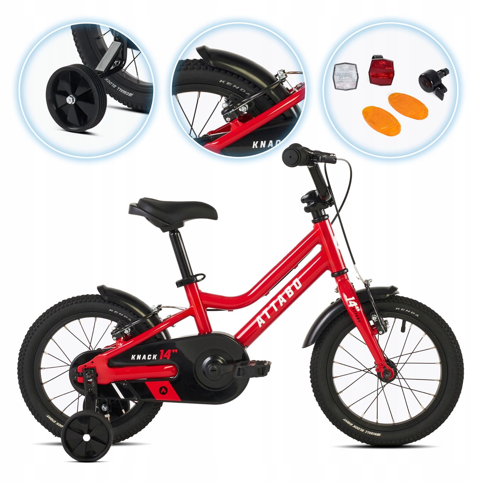  Detský bicykel attabo knack 24" čierny svetlo hliníkový rám shimano altus