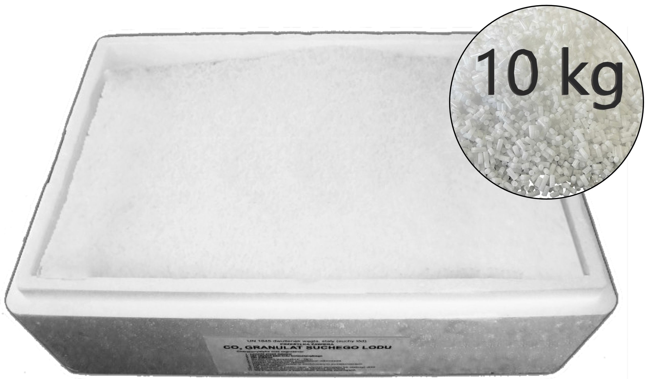  Sausas ledas maisto pramonei 3 mm 15 kg + termo dėžė