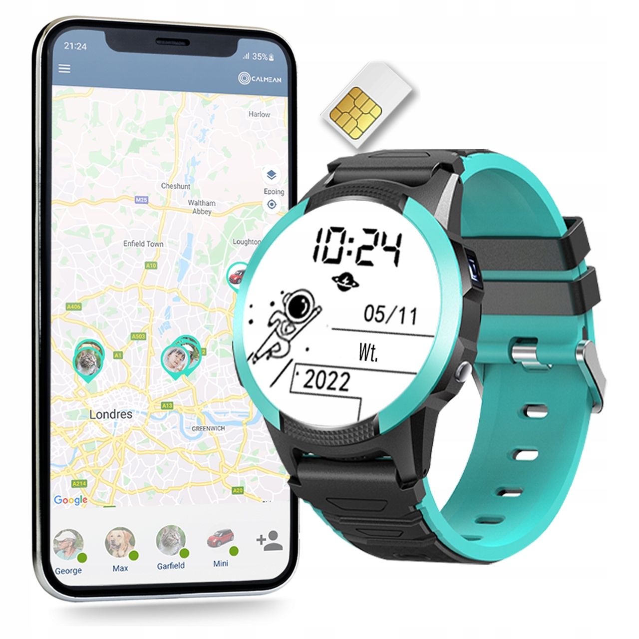  Smartwatch clock calmean videos 4g gps programs