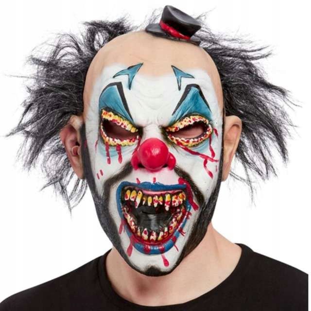  Maska vlkolak szara latex s kožušina horror