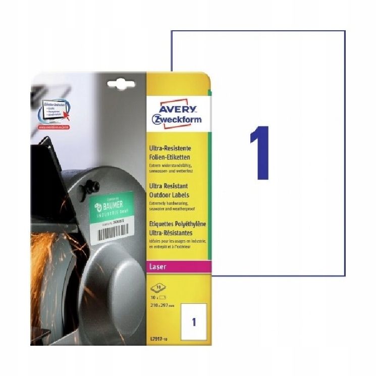  Avery etiketės nominali sidabras 25,4x10mm 6008