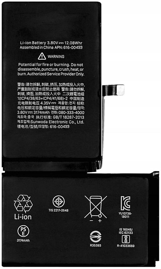  Batérie robiť apple iphone xs max 3174 mah svieži