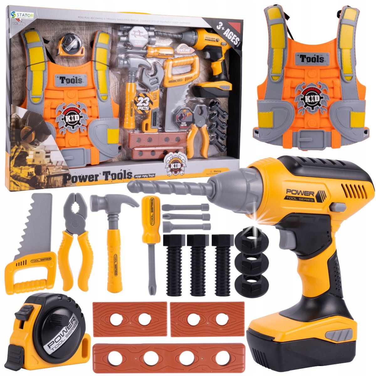  Krabice pro nářadí + motorová pila pro děti master&#39;s set xxl