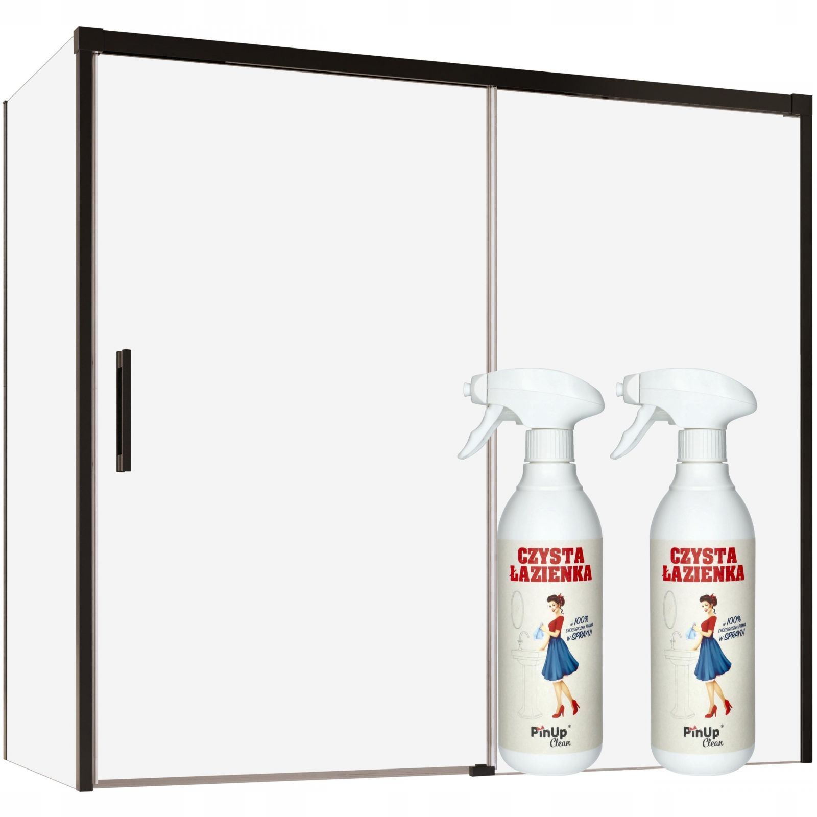  Badezimmerwand glas schwarz 140x80 l graphitfarbe + reinigungsschaum dämmerung