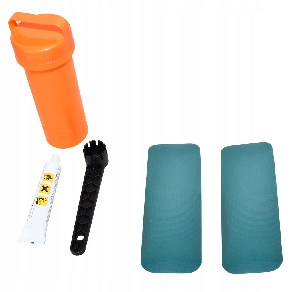  Taisymo rinkinys į sup lenta baidarė pvc klijai + lopai + dėžė