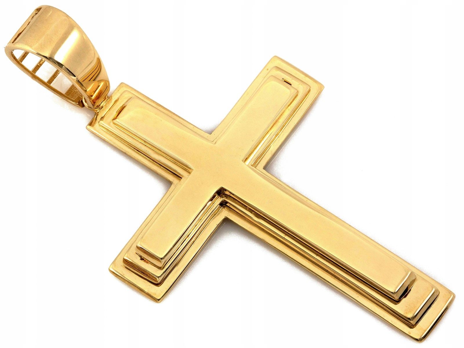  Earring cross 585 with image christ 1.23g religious items for a gift