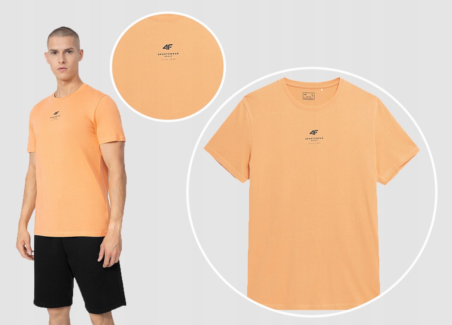  Men&#39;s t-shirts 4f cotton t-shirts sports xl ttshm2256 ss25