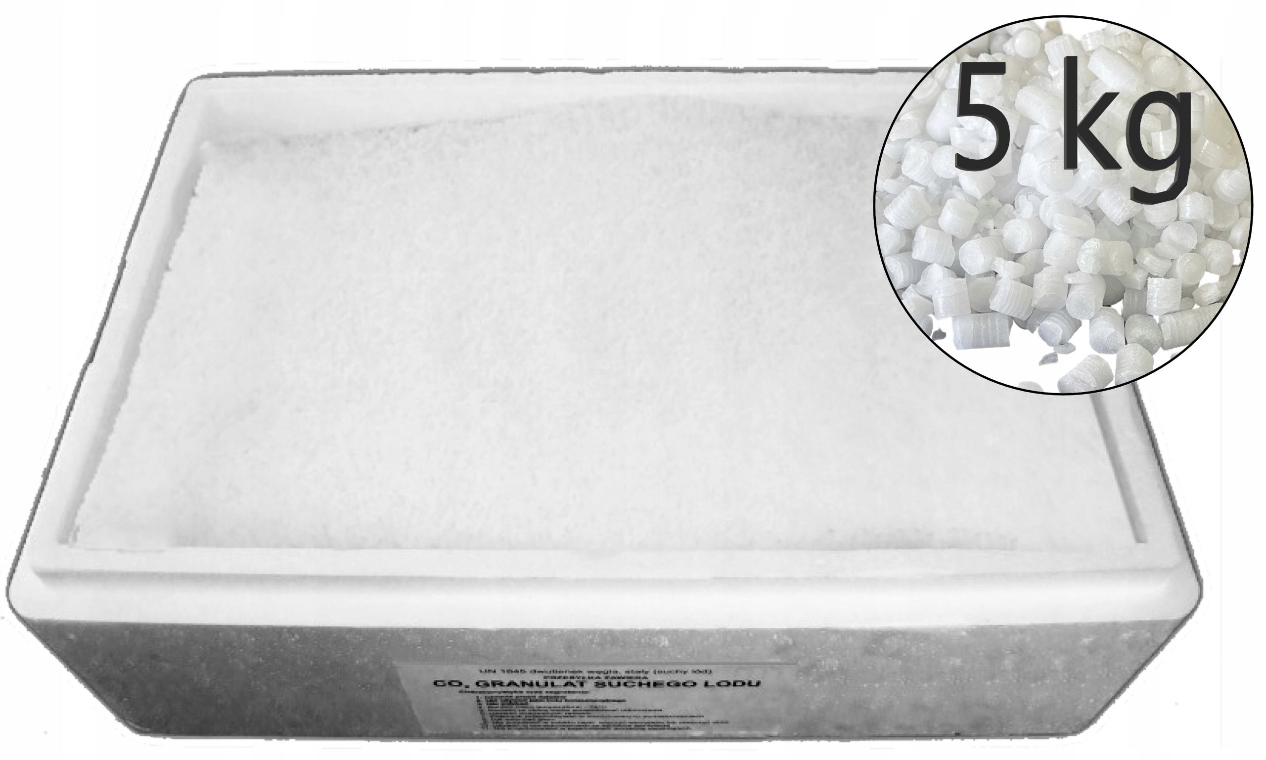  Sausas ledas maisto pramonei 3 mm 15 kg + termo dėžė