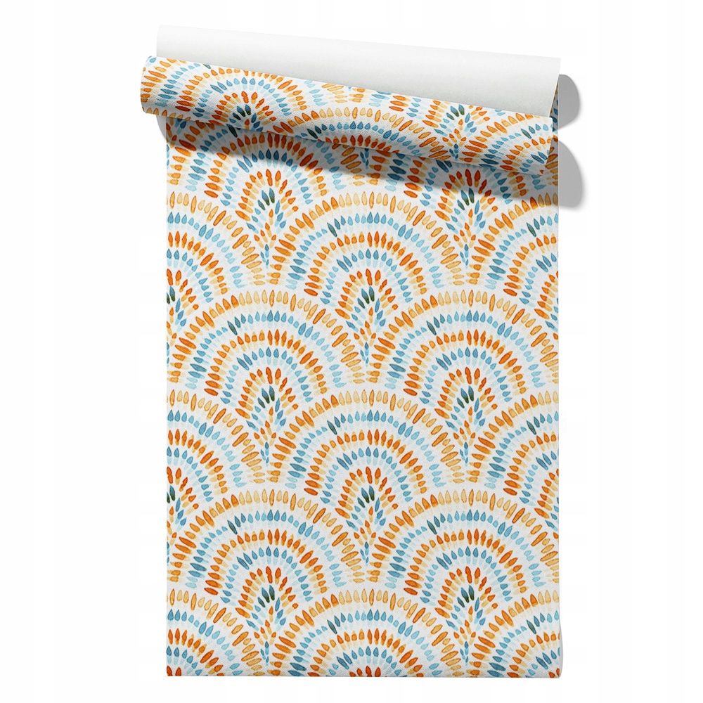  Wallpaper non-woven fabric pastel cherries wallpaper in a roll 50cm x 6,1mb