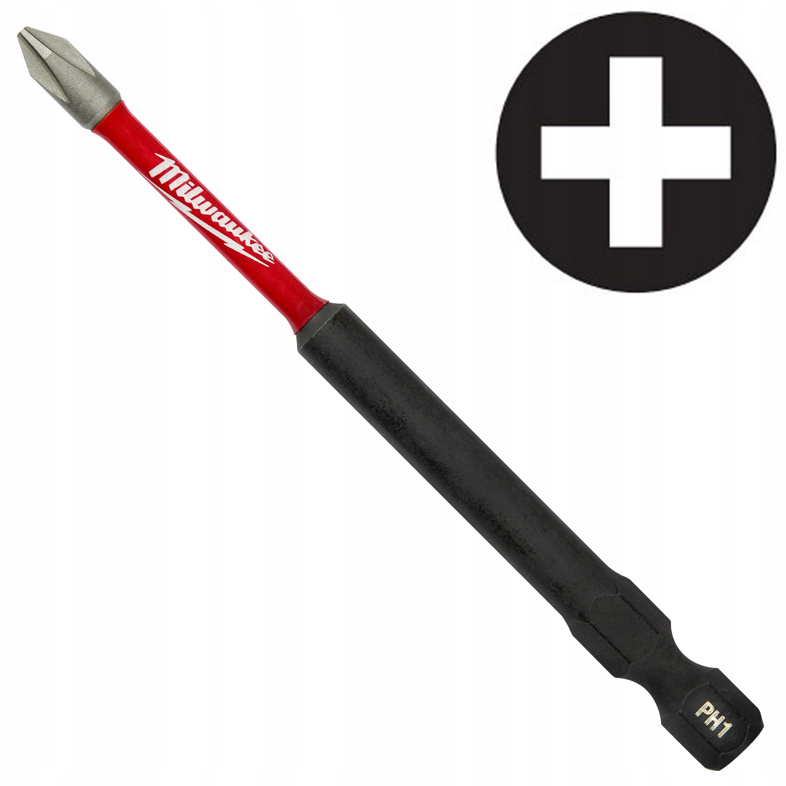  Hlava rázová vlna milwaukee philips ph2, 150 mm 1 počítač. shockwave robiť skrutkovače