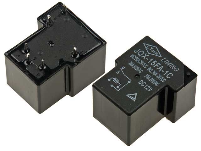  Relé jqx 15fa 1c 12v 30a trouby c.o. 5pin