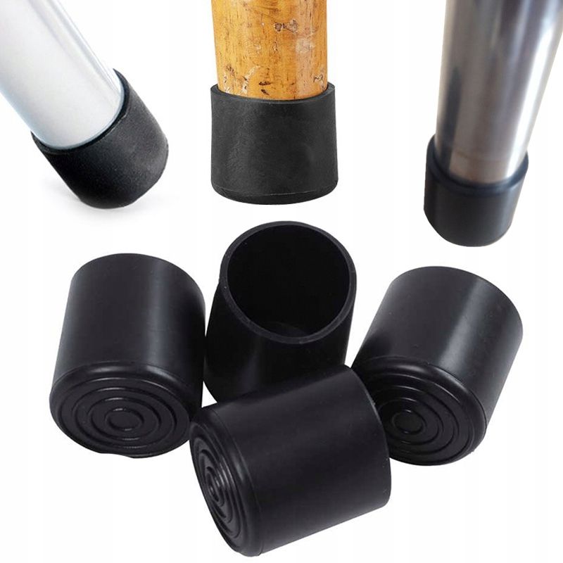  Ochranné kryty pro nohy židle nábytek 12mm černá barva nadadki 8 ks.