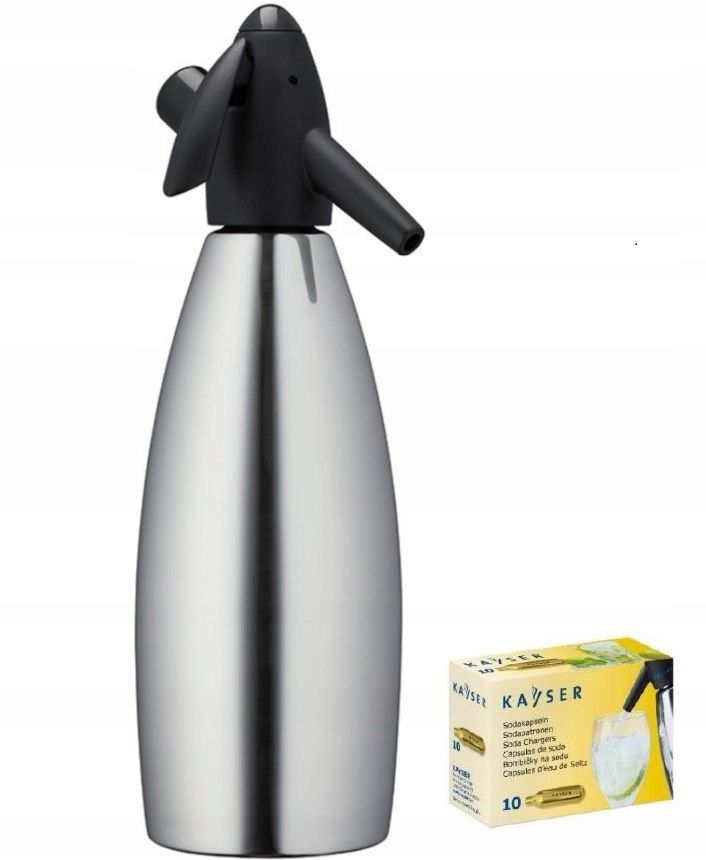  Sifonas sodos vandeniui kayser 1l. + 20 kulkos co2