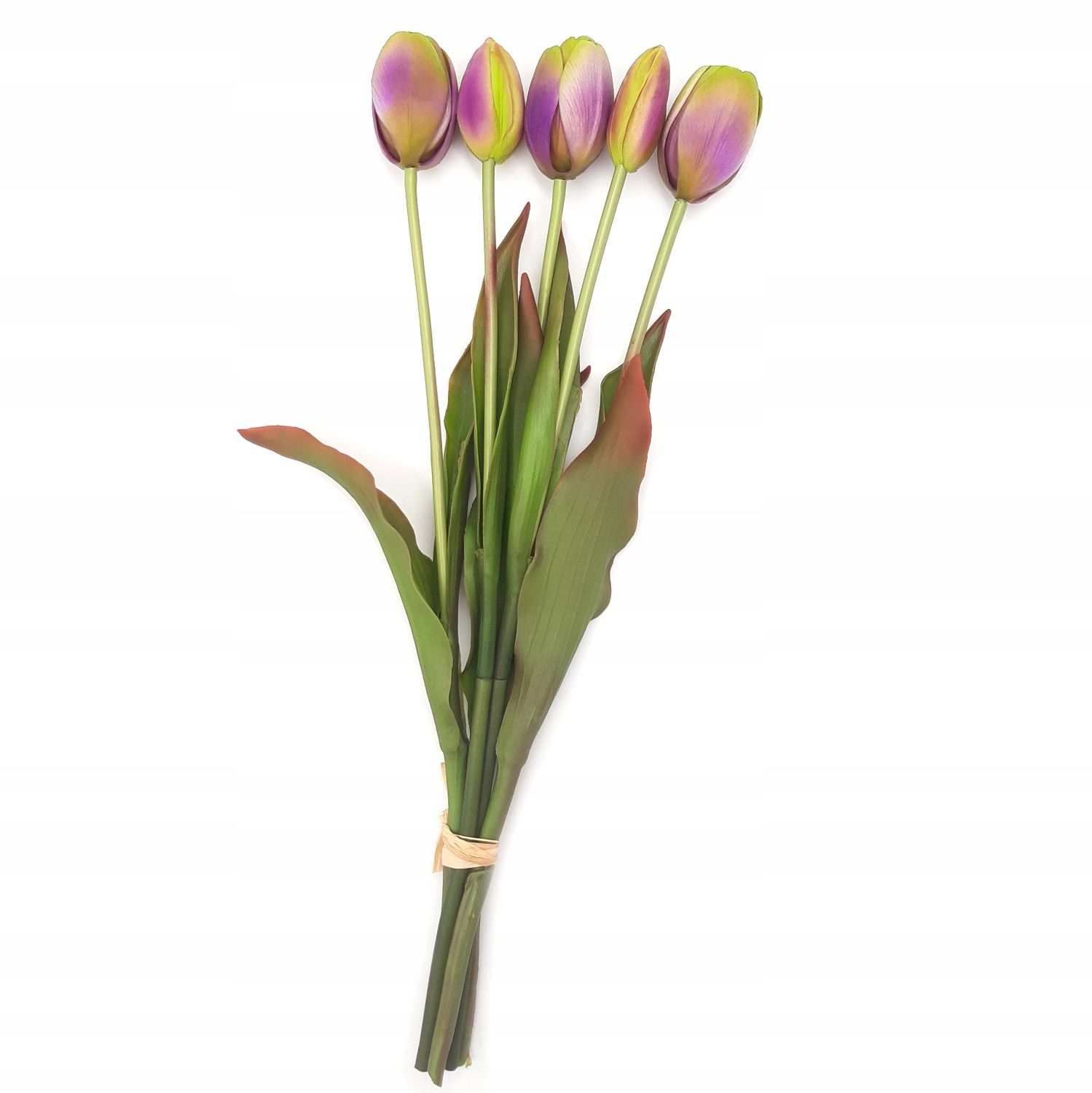  Tulpe tulpes pušķis mākslīgie ziedi lillā