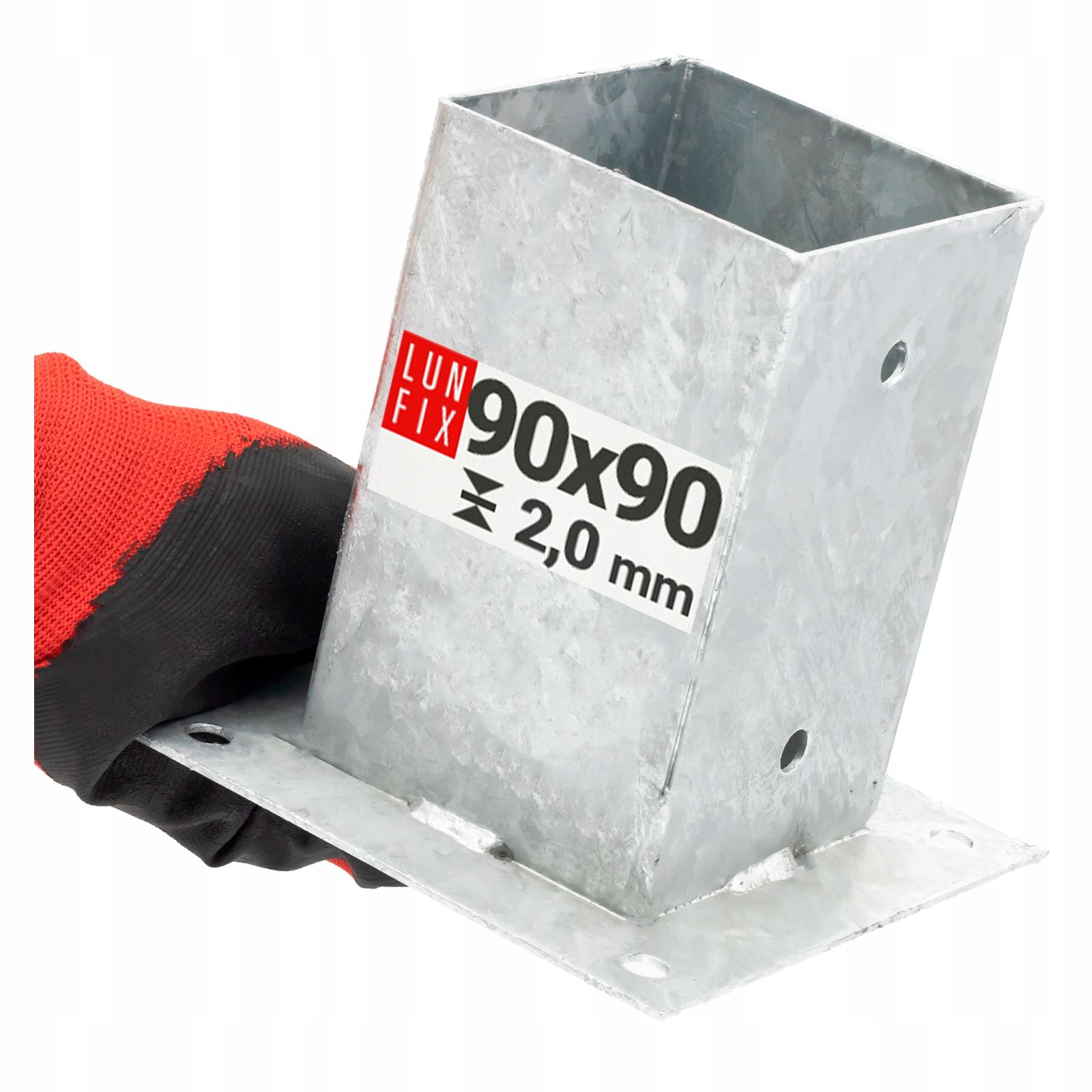  Základňa stĺpca 100x100 obdĺžnikový priskrutkovaný psp3
