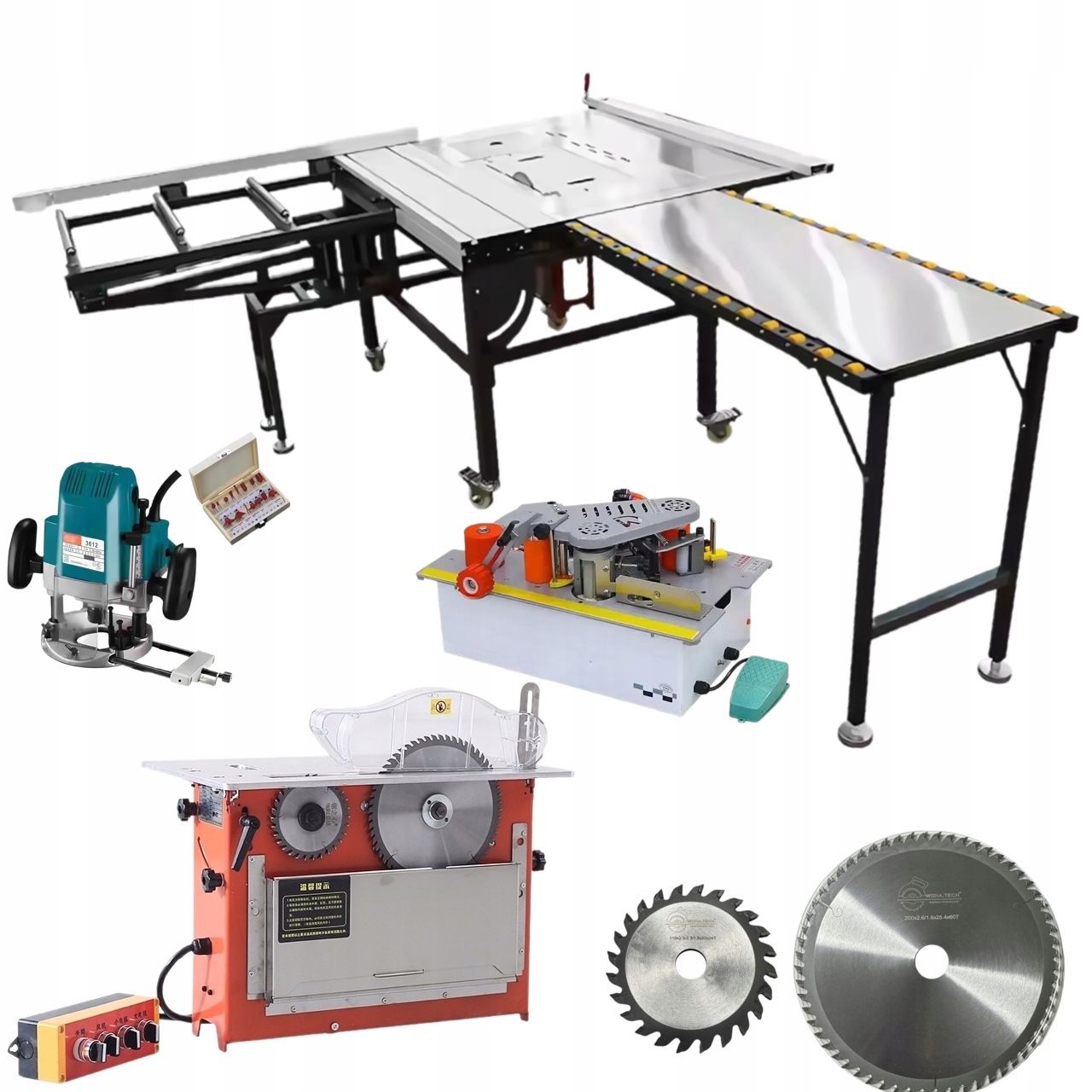  Woodworking machine gluing machine trendeco mobile +assembly table working milling