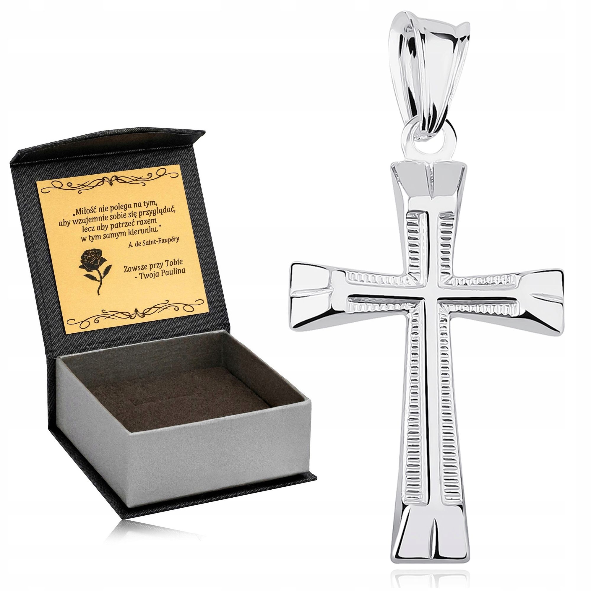  Striebro samec veľký rhodiované kríž diamant 925 pre otca pre syna človek strýkovia
