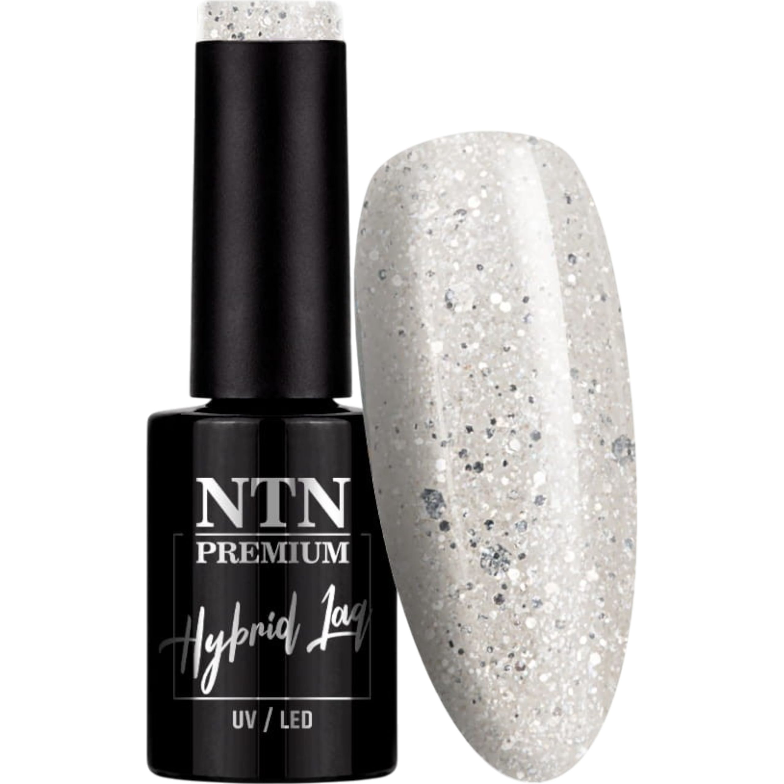 Hibrīda nagu laka ntn 5g splash balts white sniega balts nr123