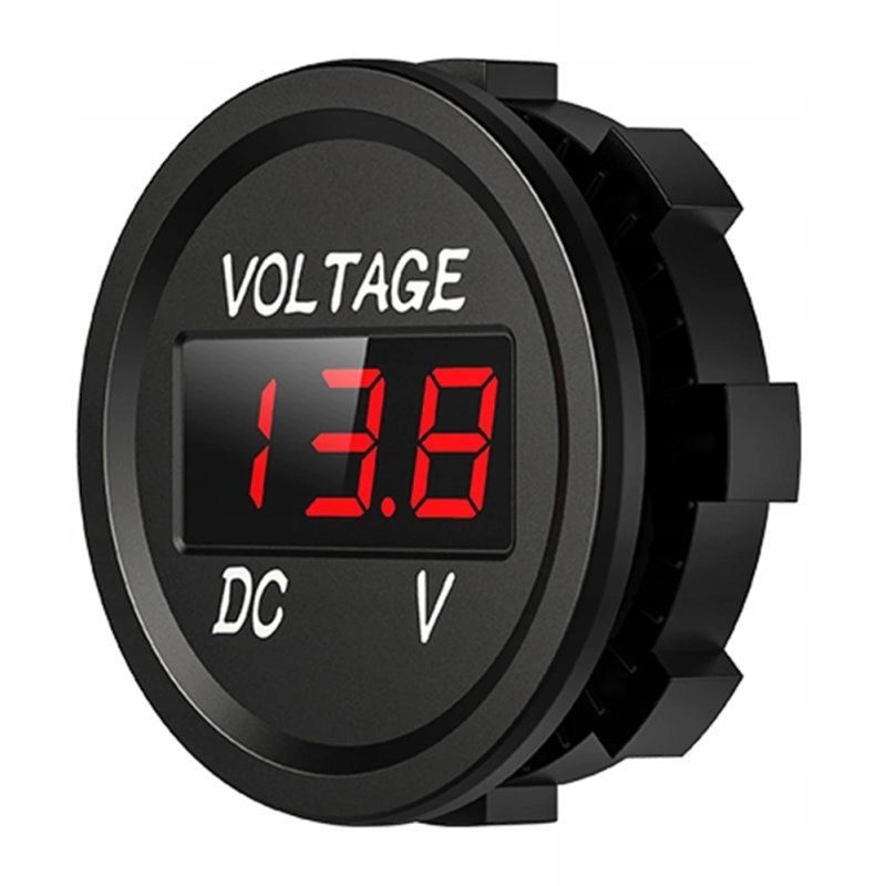  Voltmeeter 3-30v dc pingemõõtur punane lcd 0,28" õhukindel