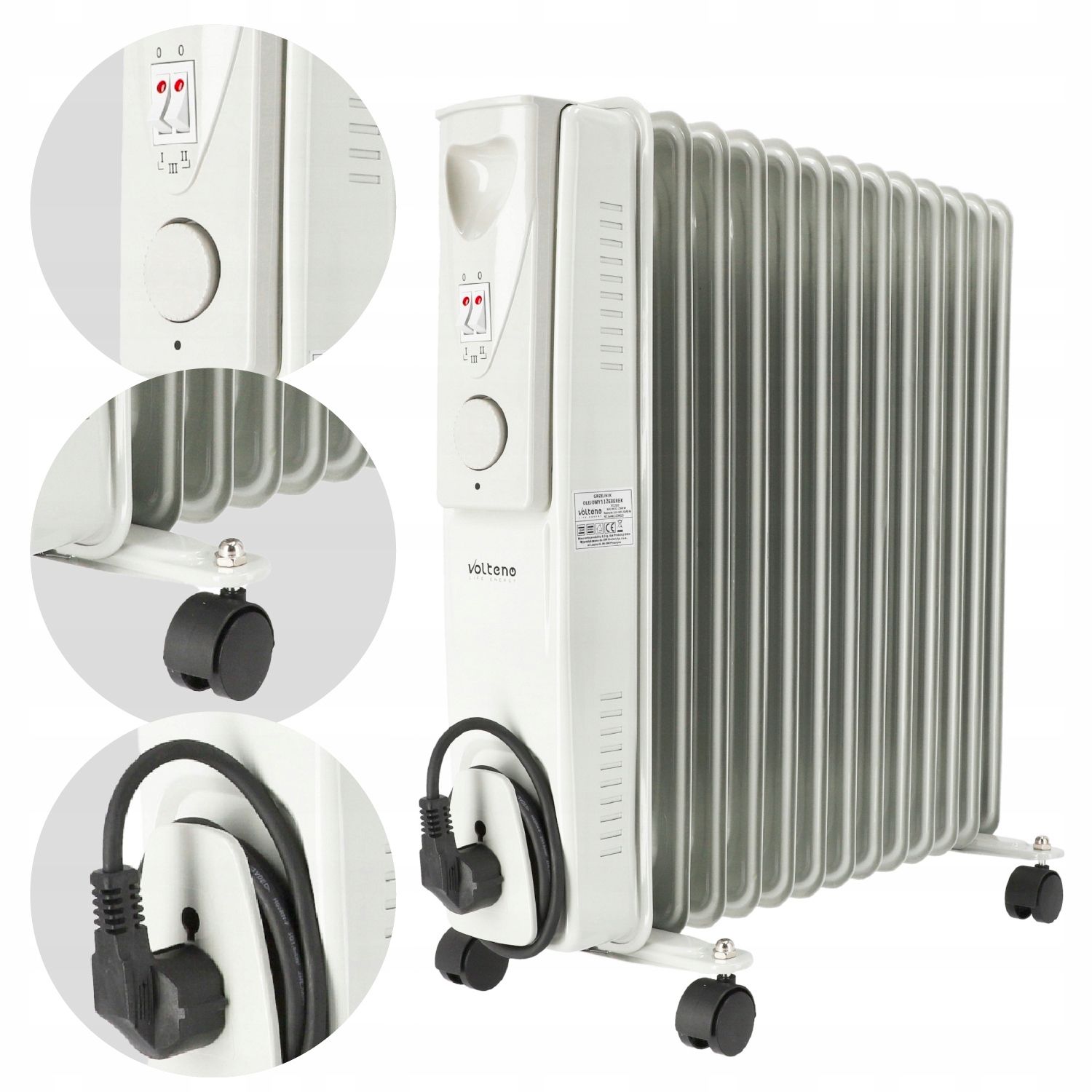  Termoventiliatorius oro šildytuvas elektrinis šildytuvas 2000w 3 lygiai su termostatu