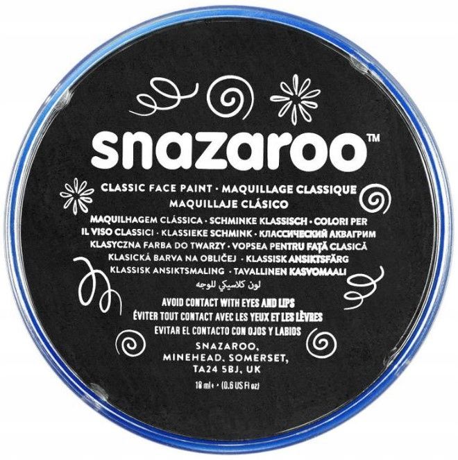  Soubor 8barvy x 18ml malovat pro malování na obličej malovat 1172039 malovat snazaroo