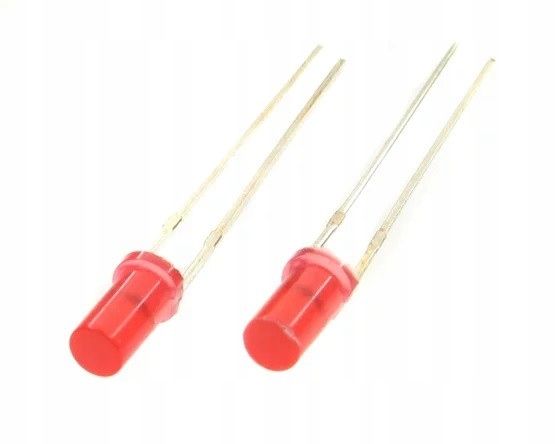  Led-leuchtdiode 3mm zylindrisch matt red 10-pcs. kingbright