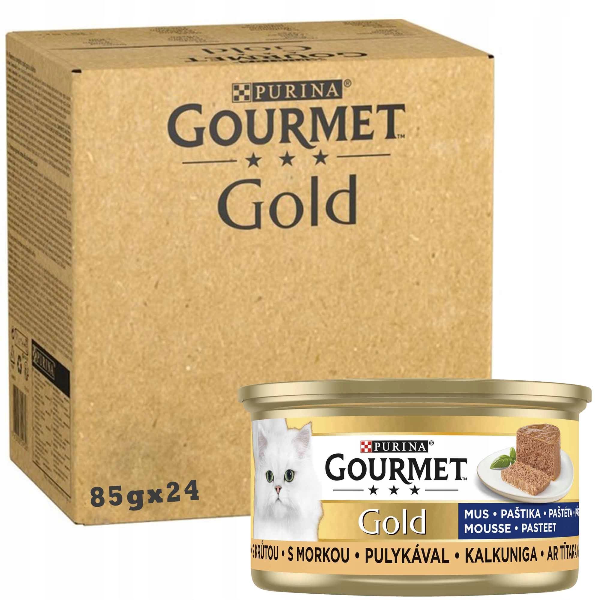  Purina gourmet gold savoury šlapias maistas su vištiena i morka 85gx12szt